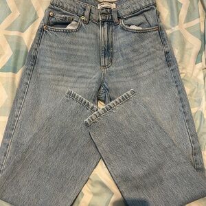 garage straight leg jeans